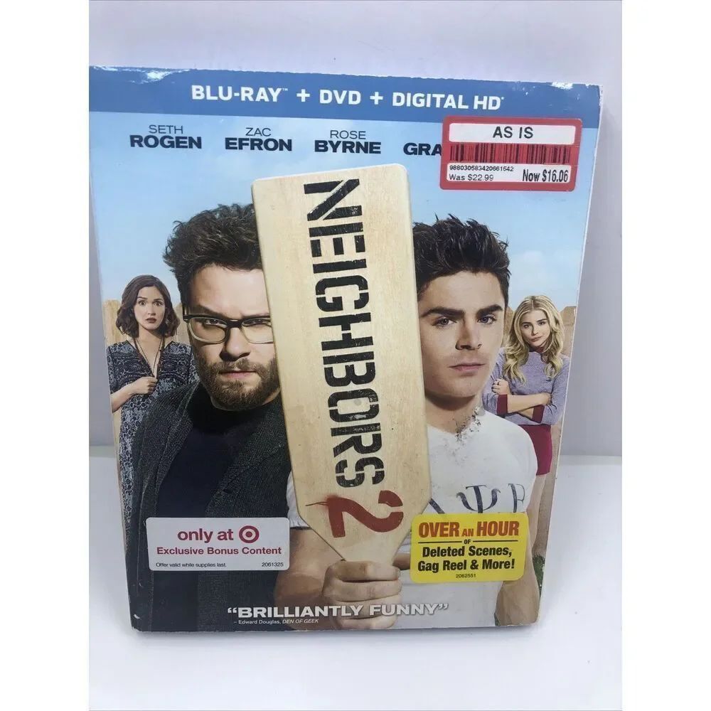 *Neighbors 2: Sorority Rising (Blu-ray + DVD + digital) w/slipcover